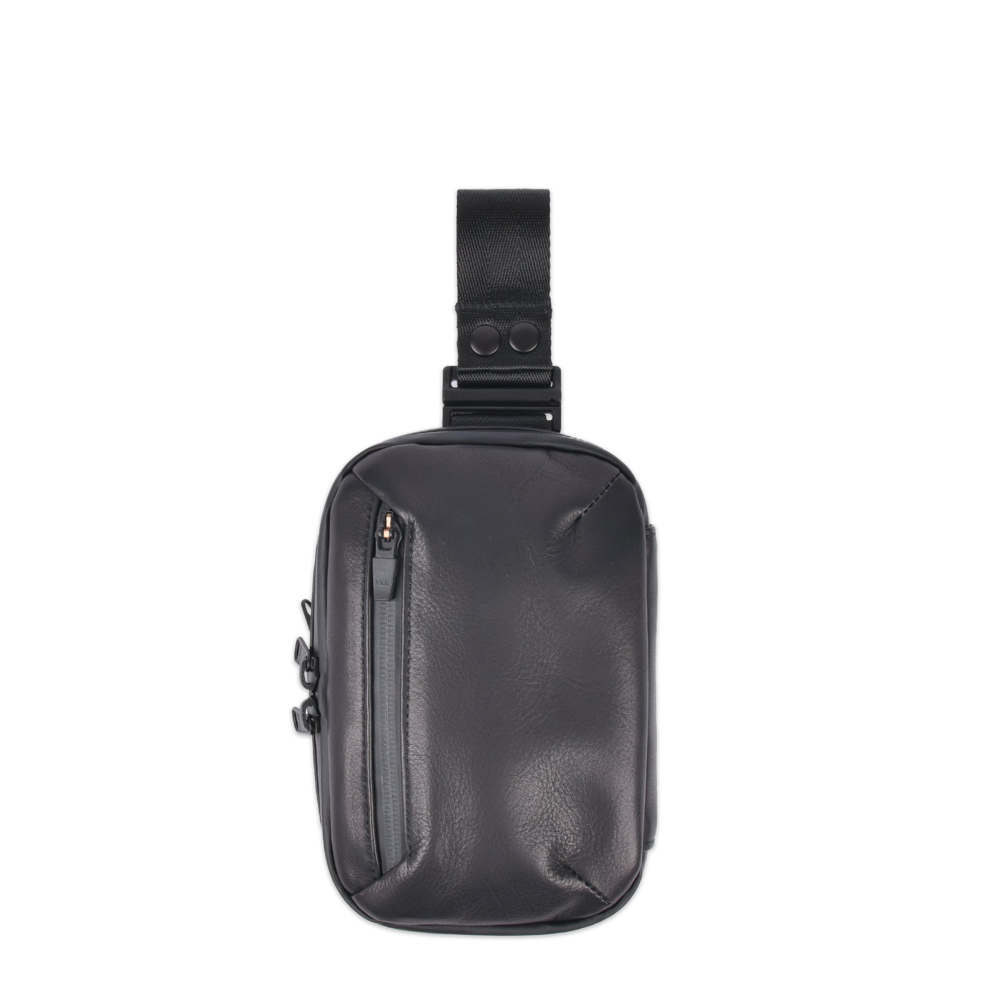 WATER PROOF LEATHER MINI BAG BLACK