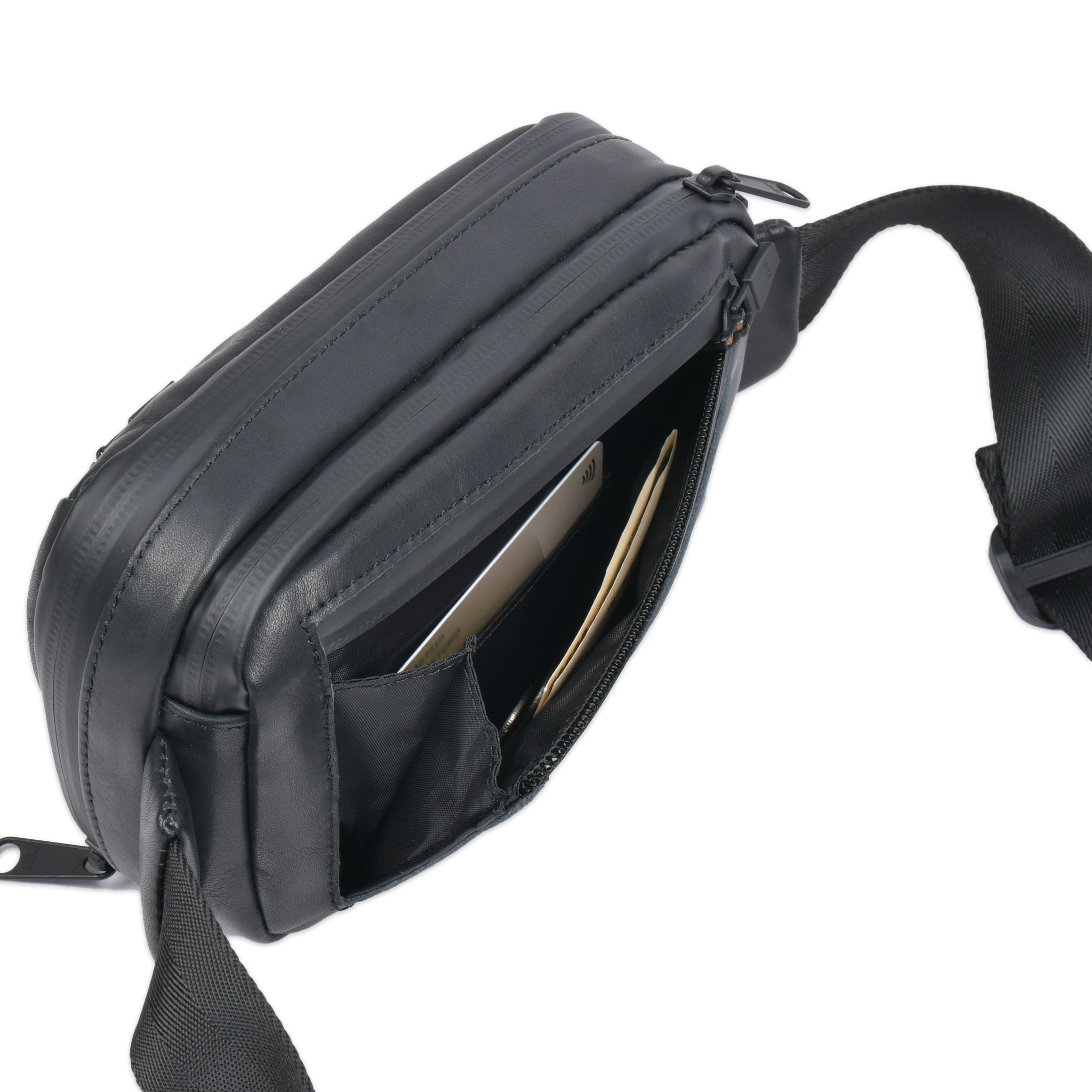 WATER PROOF LEATHER MINI SLING