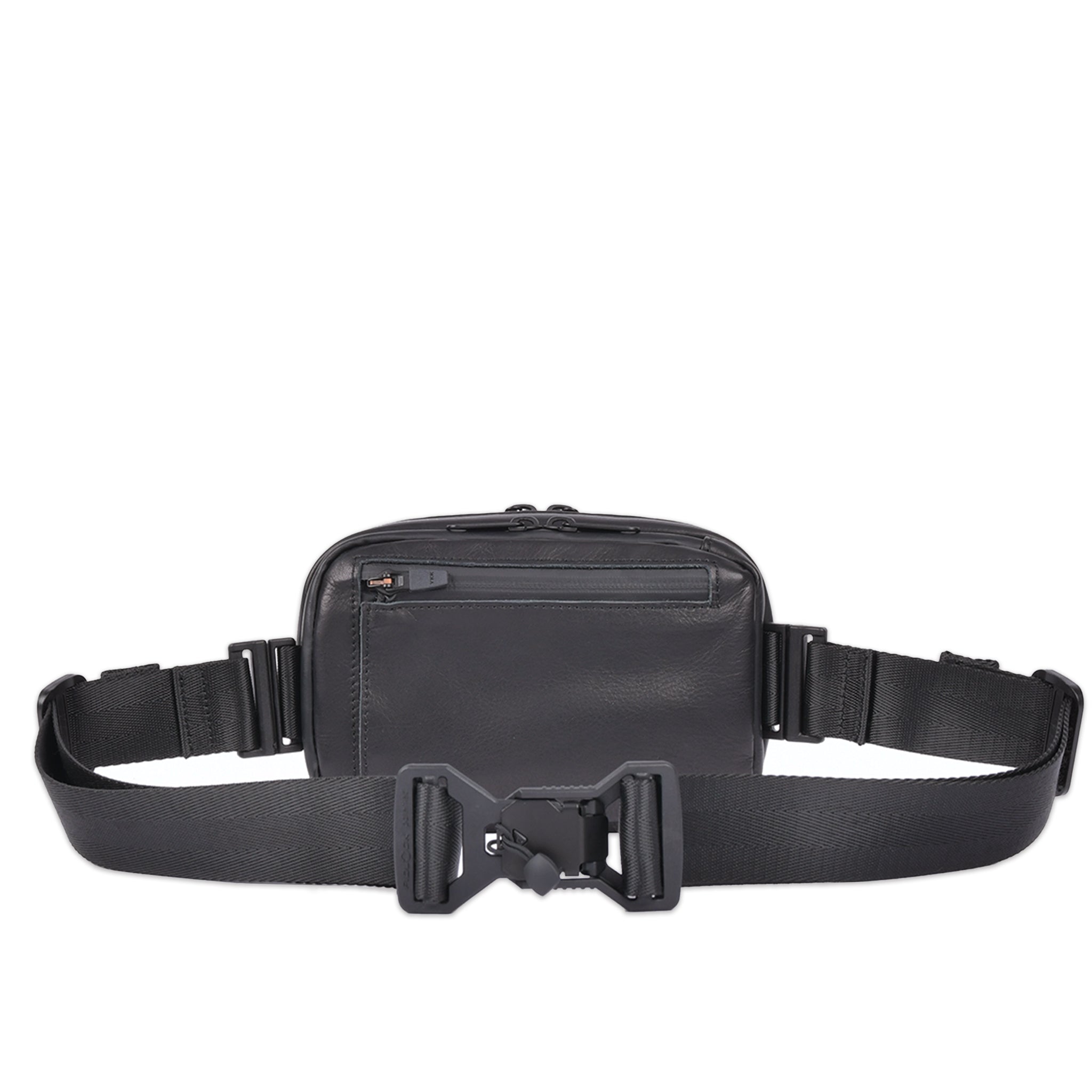 WATER PROOF LEATHER MINI BAG BLACK