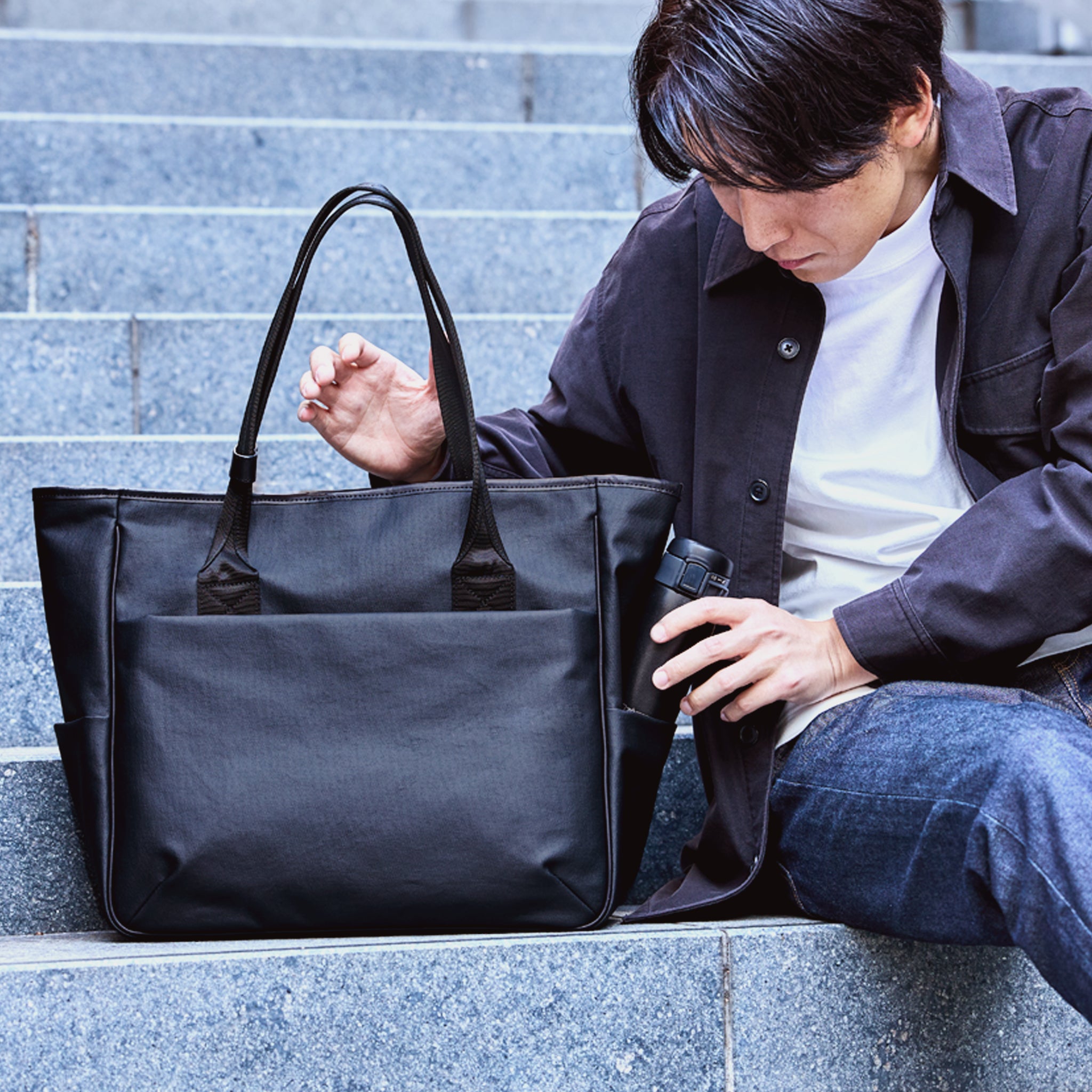 TOUGH BIG TOTE Black