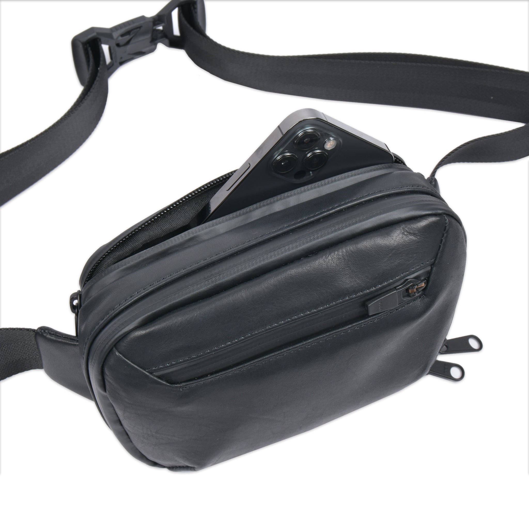 WATER PROOF LEATHER MINI SLING