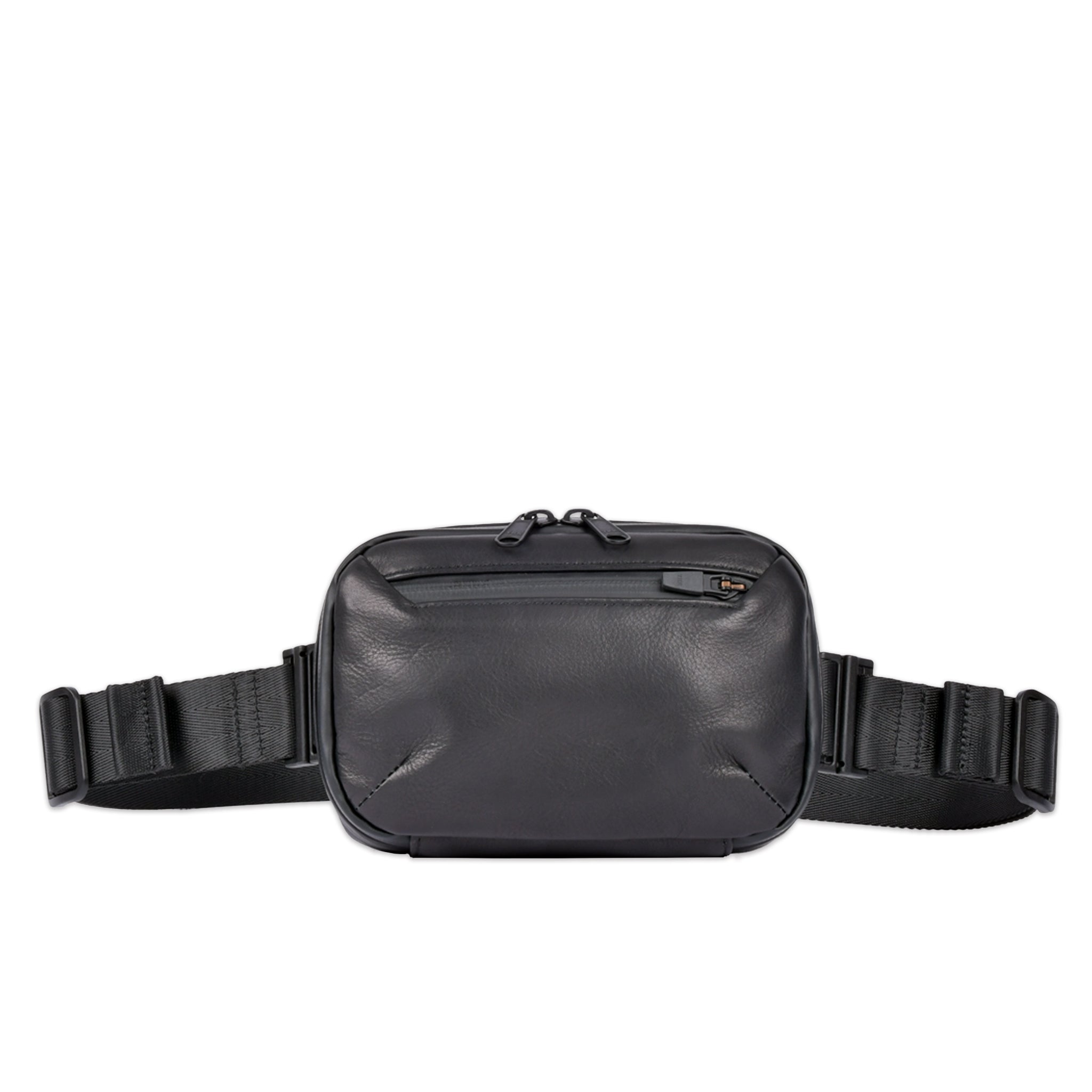 WATER PROOF LEATHER MINI BAG BLACK