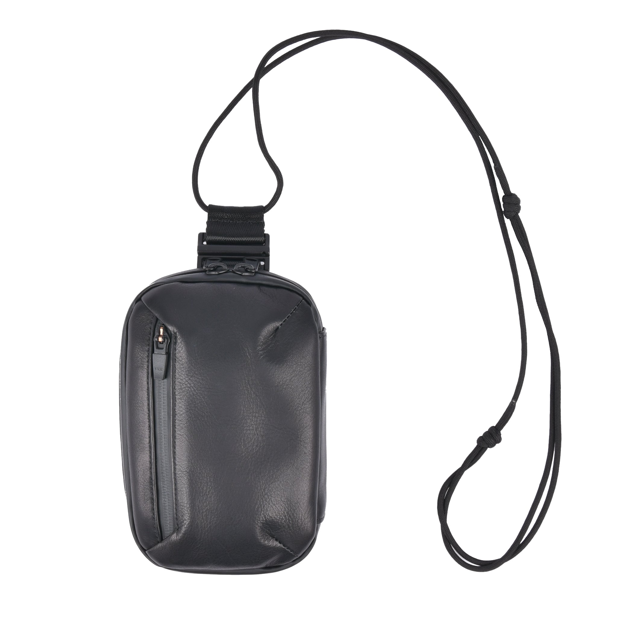 WATER PROOF LEATHER MINI BAG BLACK